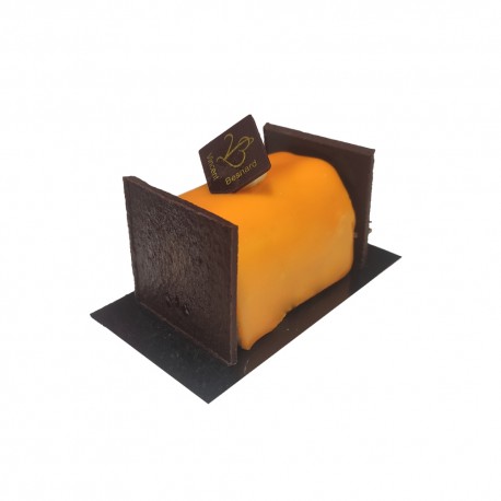 Bûchette « Infiniment mandarine » - Vincent Besnard Chocolatier Pâtissier