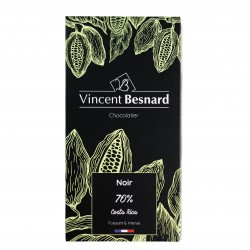Tablette Noir 70% Costa Rica - Vincent Besnard Chocolatier Pâtissier