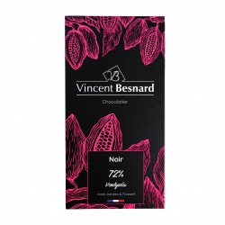 Tablette Noir 72% Venezuela - Vincent Besnard Chocolatier Pâtissier