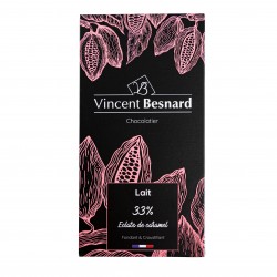 Tablette Lait Eclats de caramel - Vincent Besnard Chocolatier Pâtissier