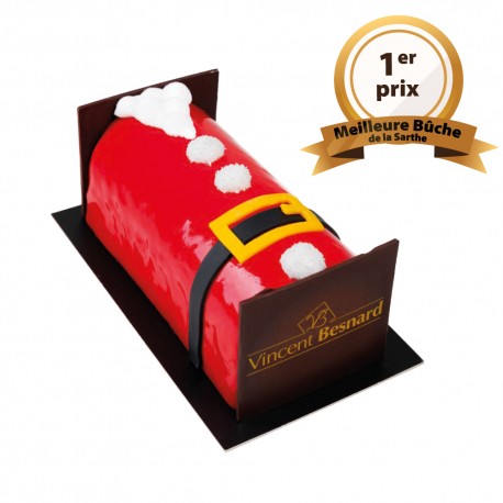 Bûche « Intense Fruits Rouges » - Vincent Besnard Chocolatier Pâtissier